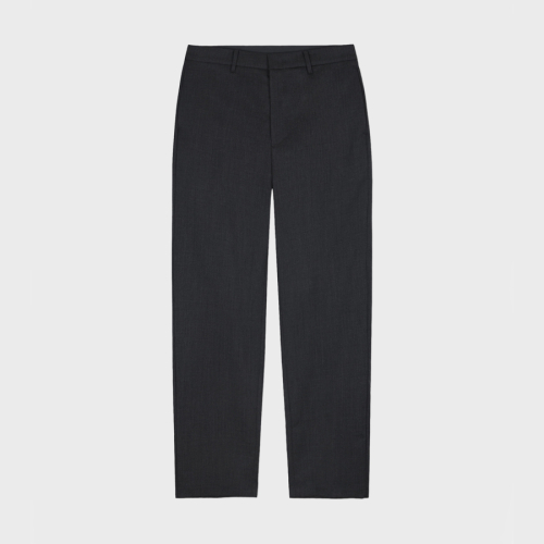 Fine Wool Regular Slacks - уголь