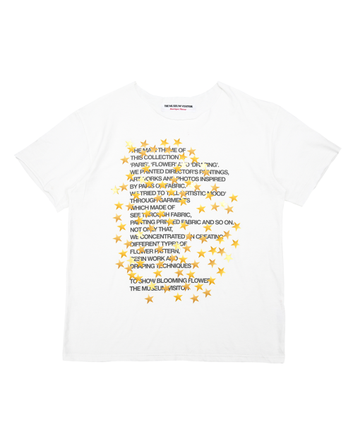 THE MUSEUM VISITOR★韓国★人気 STAR T-SHIRT (IVORY) 追跡あり THE MUSEUM VISITOR(ザミュージアムビジター) トップス