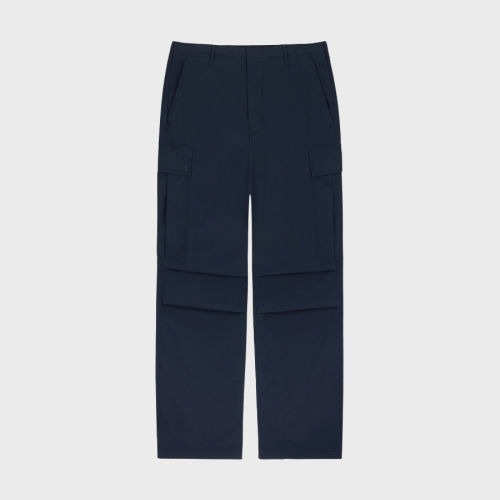 Wide Cargo Pants - Dark Navy