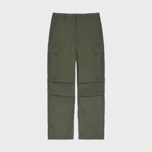 Wide Cargo Pants - Khaki