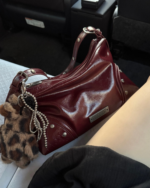 Stud плечо сумка (red)