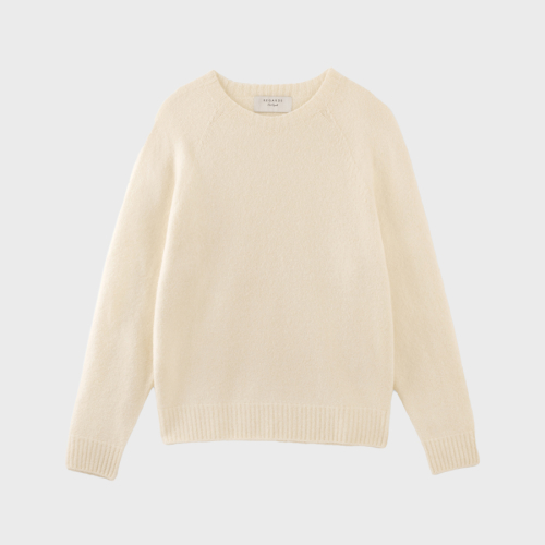 Yak Mohair Essential Knit - Ivory