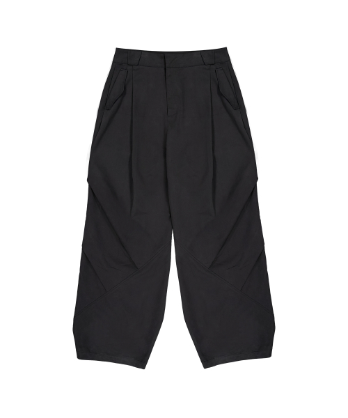 [WOOALONG]★25SS★韓国人気★Side Drape Wide Pants Side Drape Wide Pants (사이드 드레이프 와이드 팬츠)