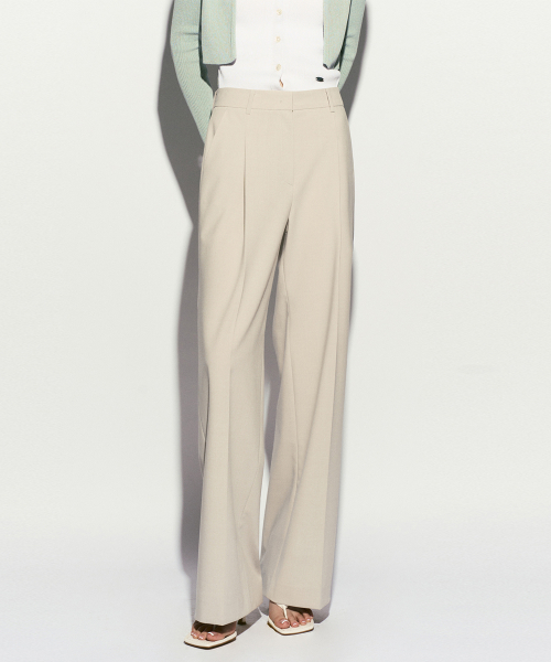 PINTUCK WIDE PANTS