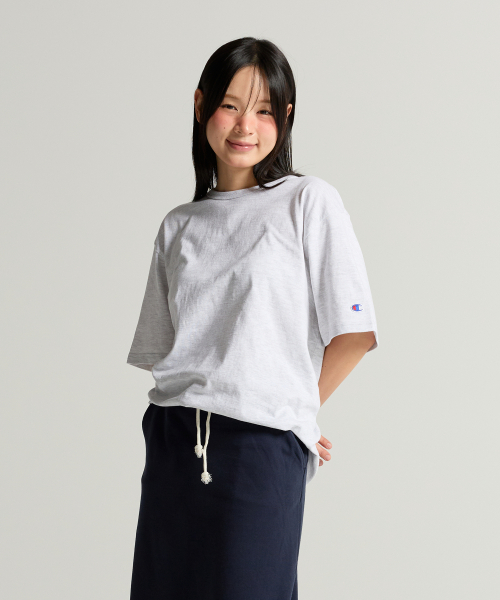 C로고 UNI 반팔 티셔츠 Light Grey