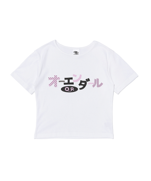 MUSINSA | OUNDERR DOT LOGO Cropped Short Sleeve T-Shirt (Pink)