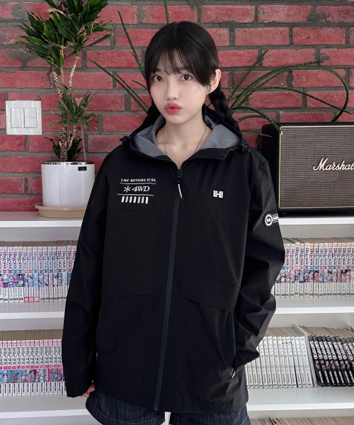 Женская куртка 3Layer с капюшоном Black