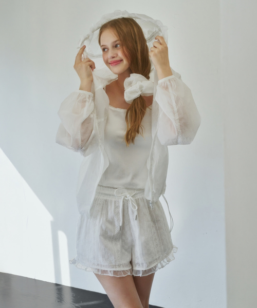 (woman) Летняя ветровка с рюшами Pico Summer Frill White