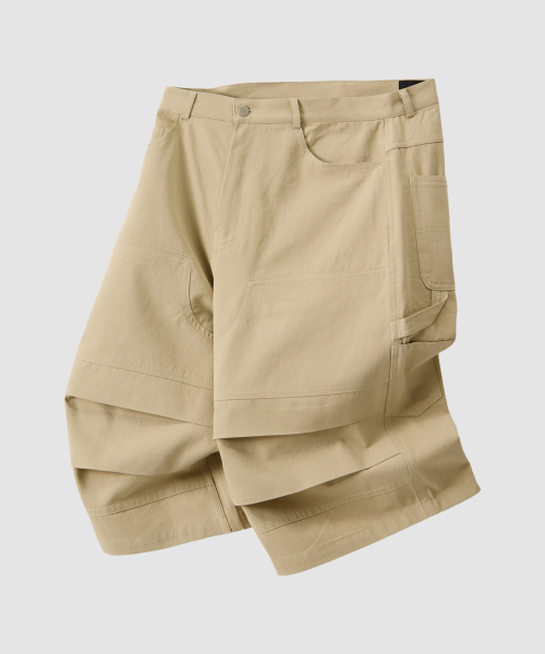 Бермуды с двойным коленом, Beige