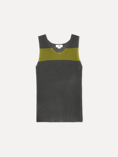 Bree v-neck knit vest moss