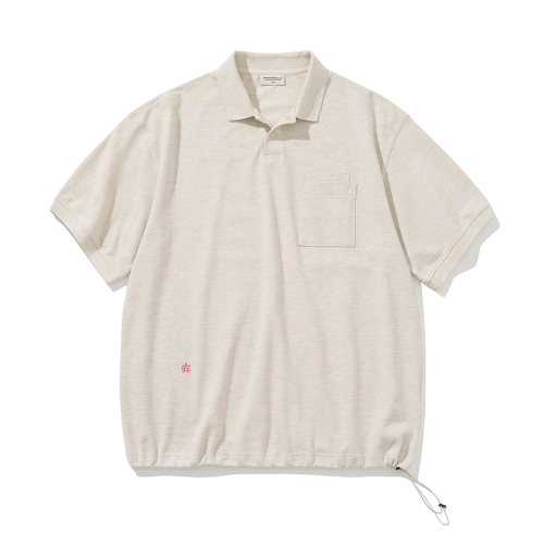 ae pique string s/s tee oatmeal