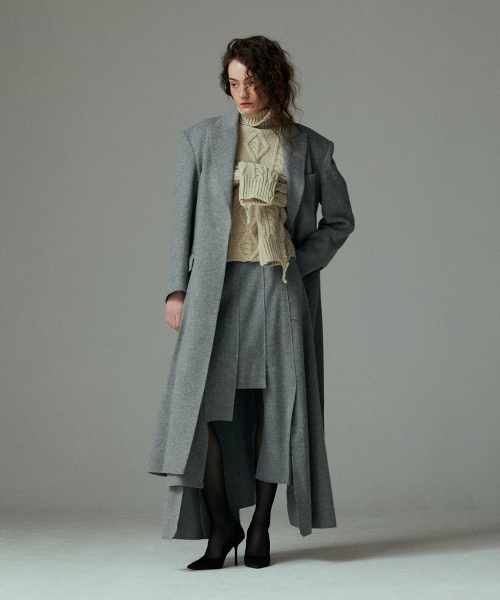 Minimal wool coat