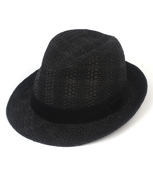 Bu Check Black Short Fedora 여름페도라