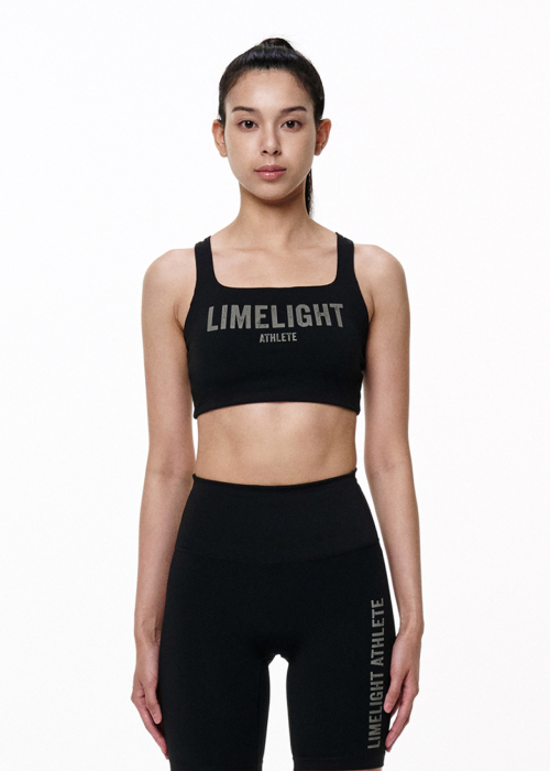 Спортивный топ Limelight Big Logo U-line (Black/Gray)