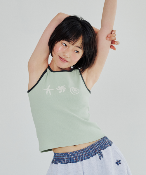 MUSINSA公式 | ITZAVIBE DOODLE SLEEVELESS - GREEN