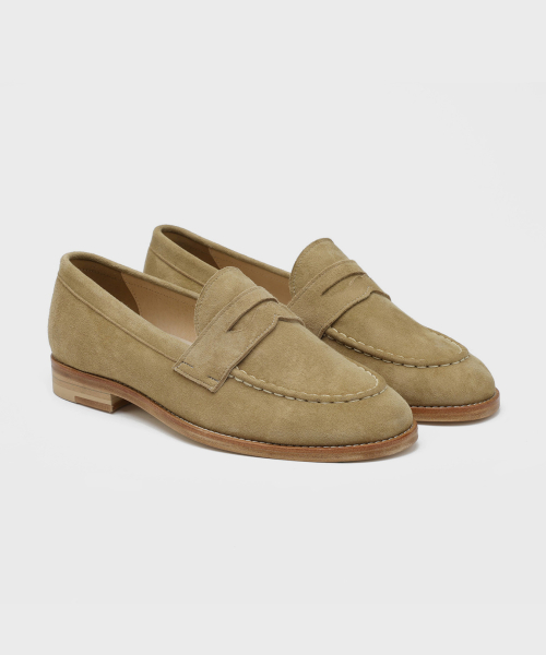 [홍창] 스테디라인 머스트헤브 베이직 페니로퍼 4070 [ASH BEIGE SUEDE]