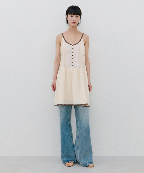 하네() [스크런치SET] 보헤미안 원피스_Butter lemon 상품 이미지