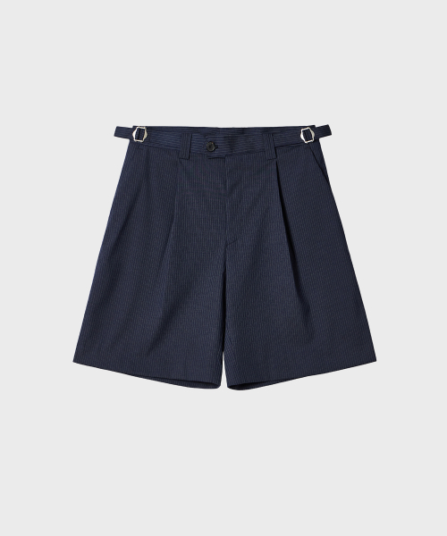 TY Stripe Bermuda Half-Trauser, Navy