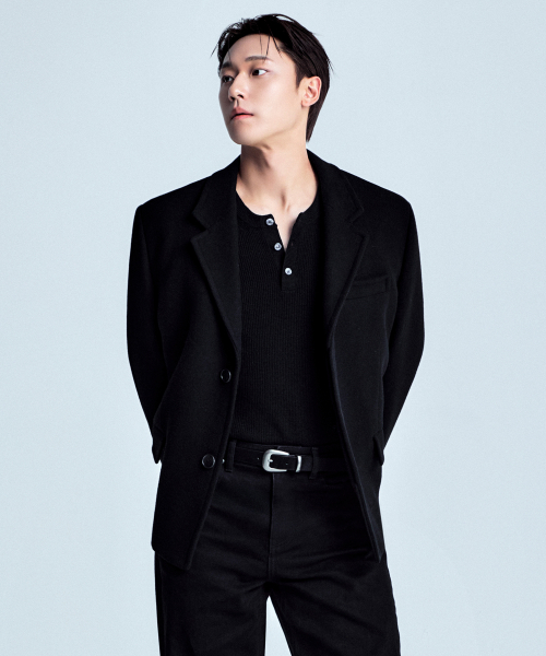 WOOL BLEND MELTON OVERSIZE SHORT BLAZER [BLACK]