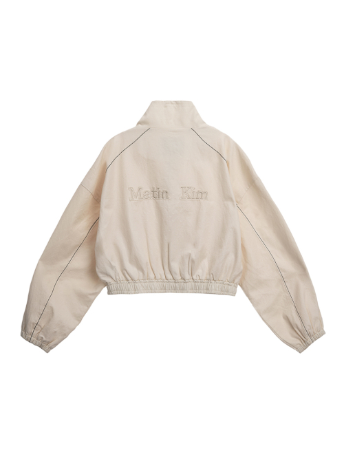 마뗑킴(MATIN KIM) MATIN ROUGH COATING CROP BOMBER IN CREAM