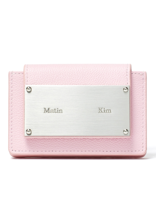 ACCORDION WALLET IN LIGHT PINK