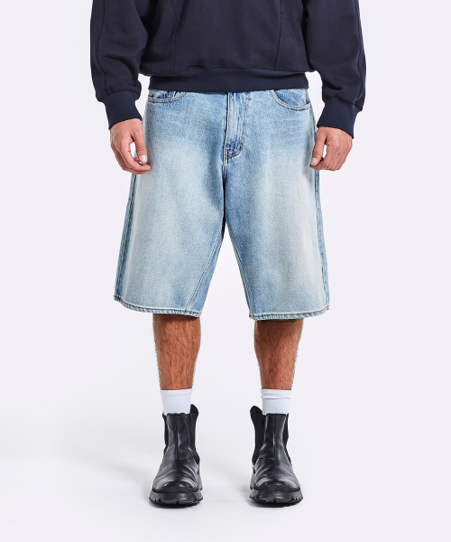 Denim Bermuda Shorts - Blue