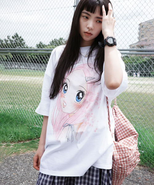 Tシャツ・カットソー [WONDERVISITOR] Ascii Heesu Overfit T-shirt WONDER VISITOR(ワンダービジター) Tシャツ・カットソー