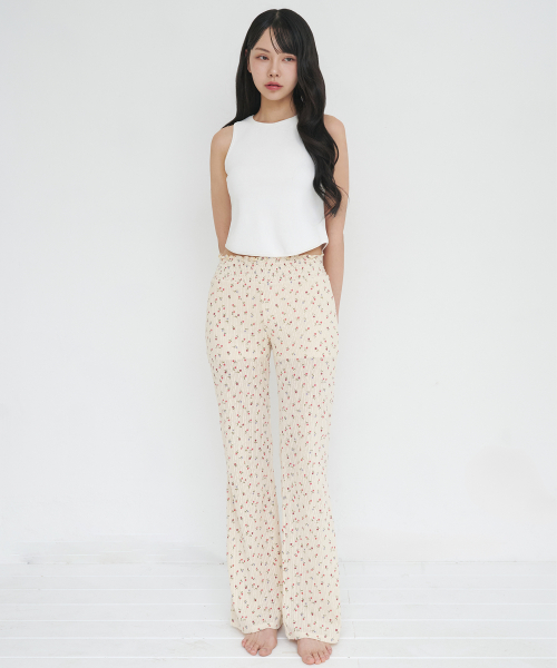 LOTSYOU ♥ Shirring Boot Cut Pants/追跡付 D.HYGEN - Non-ply Yarn Lined Drop Crotch Cargo Wide Jogger