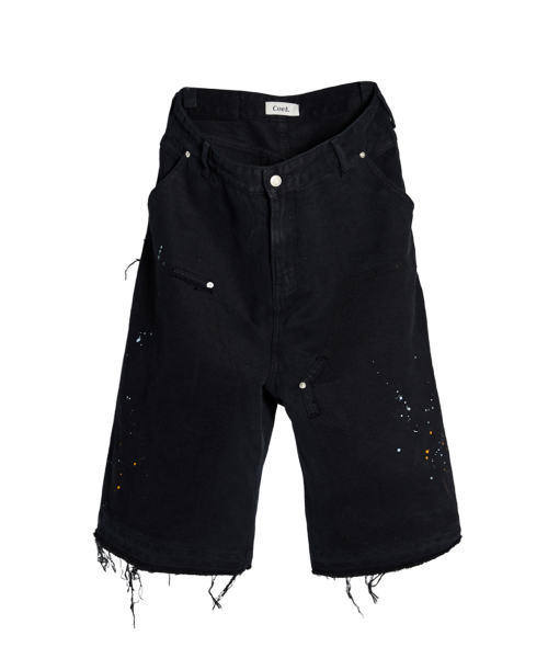 Bermuda shorts painted washed