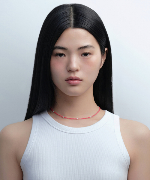 무신사 스탠다드 우먼() 우먼즈 크리스털 비즈 네크리스 [레드] 상품 이미지