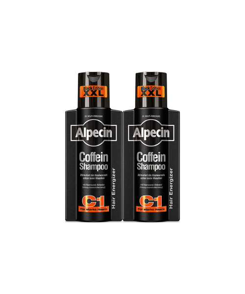 알페신 카페인 샴푸 C1 블랙 에디션 (모발 및 두피 강화) 375ml X 2