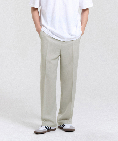Свободные полуширокие брюки (Light Gray)