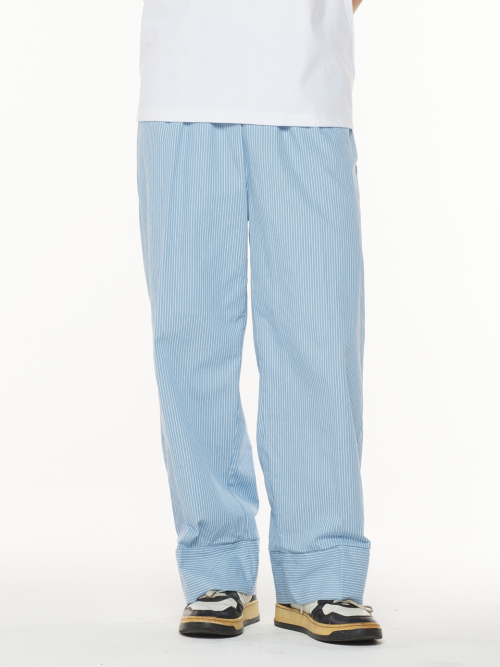 Полосатые пижамные брюки (Light Blue)