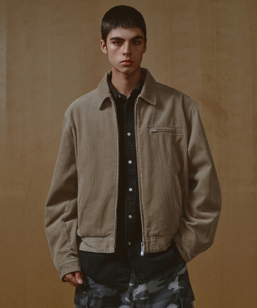 Вельветовая рабочая куртка 8W [Beige]