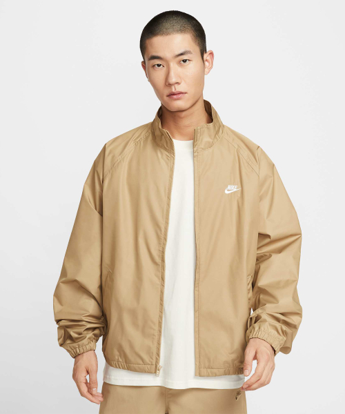 Куртка NIKE Club Fleece Full-Zip M - бежевый/белый / HV1140-297
