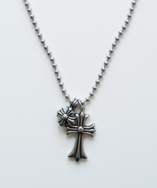 [HANDMADE] Double Cross Charm Necklace