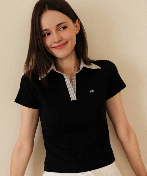 Windsor Check Detail Slim T-Shirts