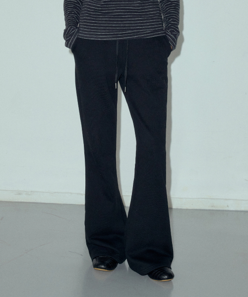 Брюки буткат с логотипом CTB536 (Black)