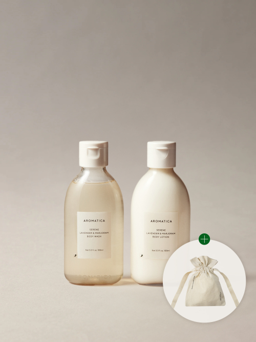 아로마티카() [라벤더향] 서렌 바디 미니 듀오 100ML (스프링 파우치 증정) 상품 이미지