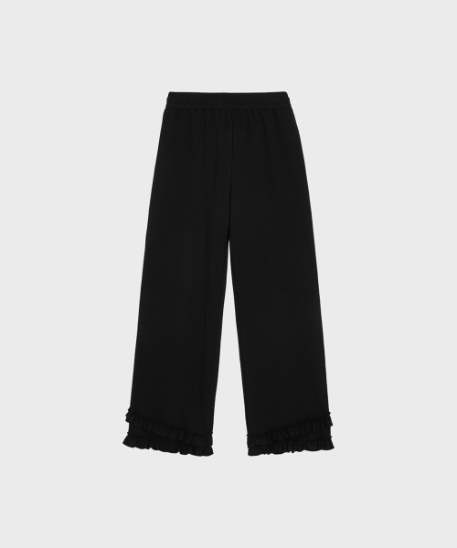 Tiered Ruffle Pants (Black)
