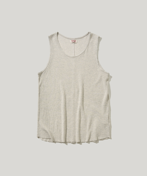 VINTAGE WAFFLE SLEEVELESS_OATMEAL