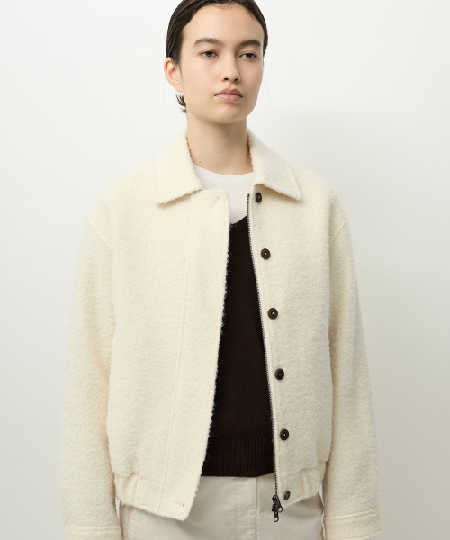 Curly Blouson Ivory