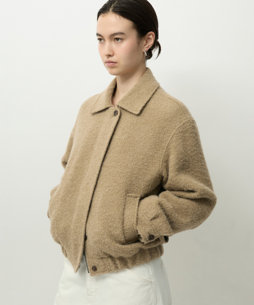 Curly Blouson Beige