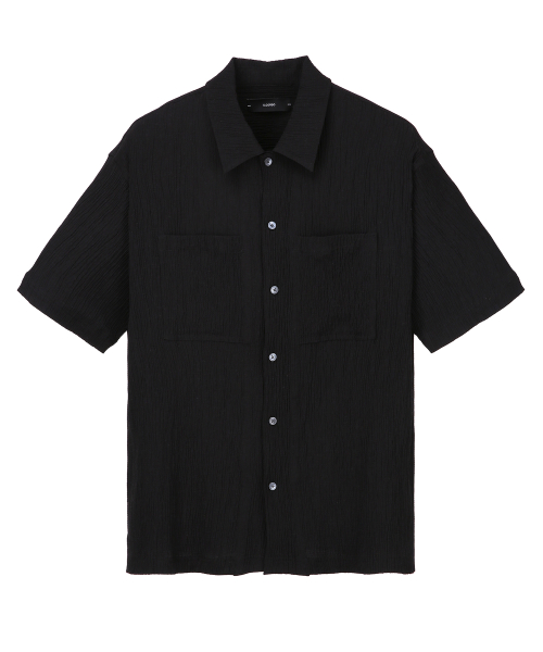 Свободная жатая футболка Black IESH5E412BK