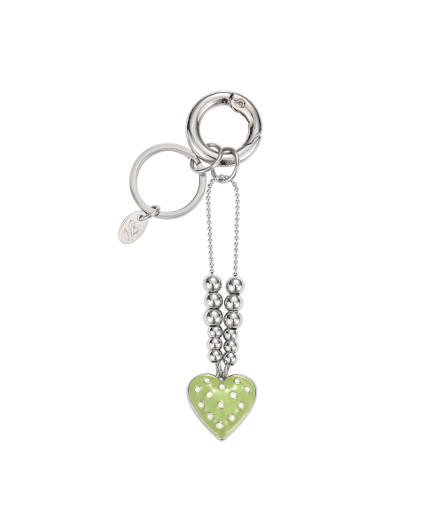 [韓国人気ジュエリー] nff dot heart keyring-olive 楽天市場】ジョージジェンセン キーリング レザーストラップ付き
