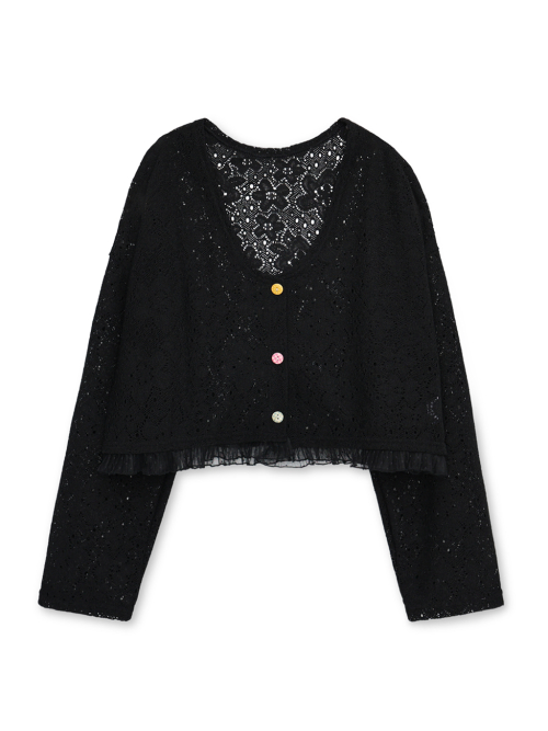 Moa Укороченный кардиган, Black