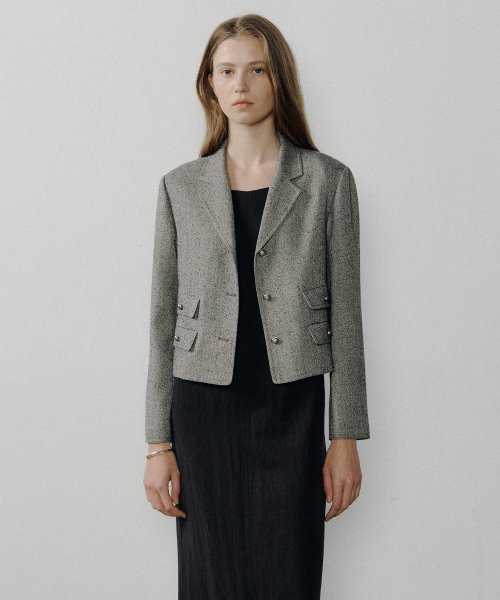 HERRINGBONE TWEED JK_2COLOR