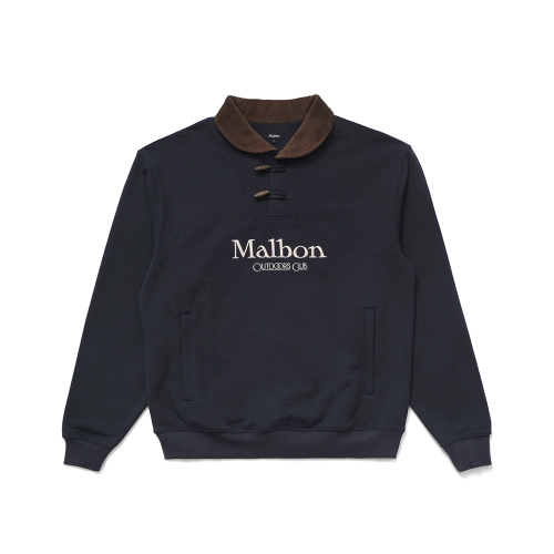 말본 골프 [OUTDOORS CLUB] 플린트 숄 크루넥 티셔츠 NAVY (MAN)