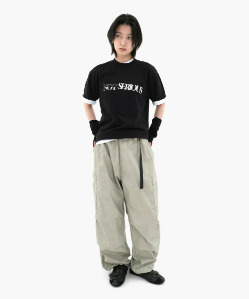 WASHED CARGO брюки (LOOSE посадка) айвори