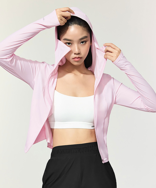Кроп-куртка худи Light Cooling Slim Fit Sophia Pink XFK2JL1004